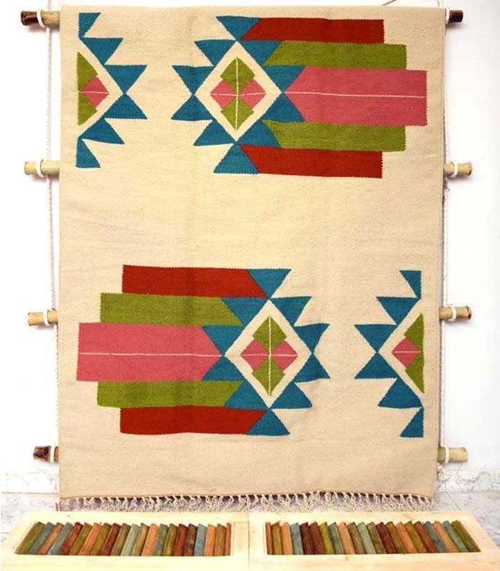 handmade kilim rug 100% natural wool