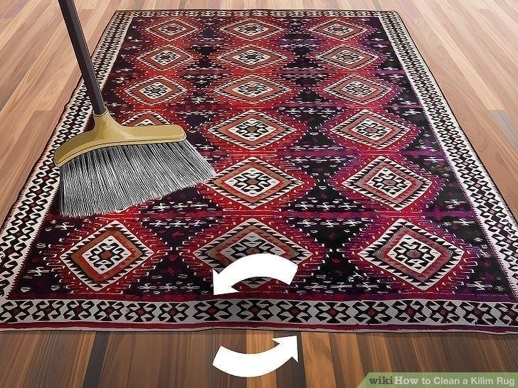 Hur man rengör en handgjord kelim matta