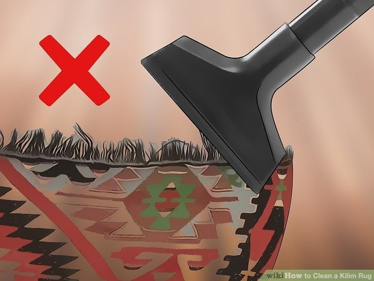 how to clean a kilim rug