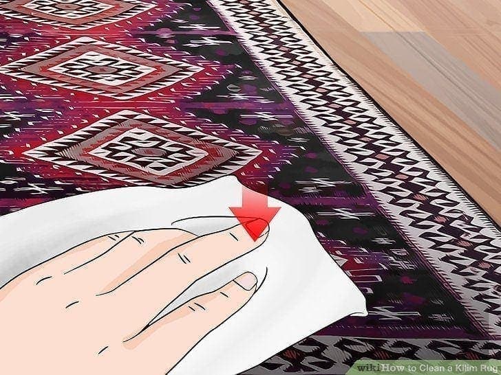 how to clean a kilim rug