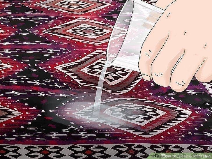 how to clean a kilim rug