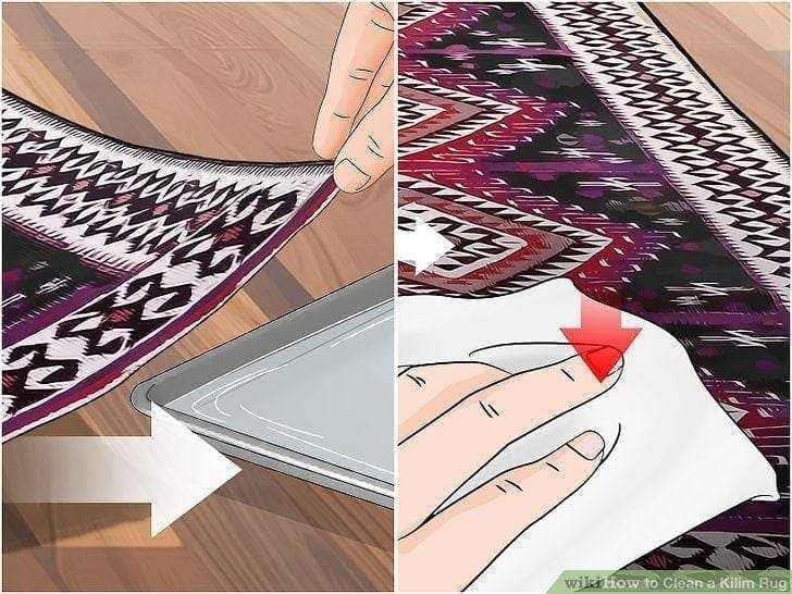 how to clean a kilim rug