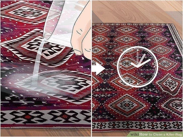 how to clean a kilim rug