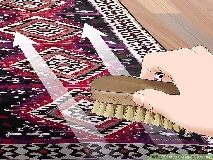 how to clean a kilim rug