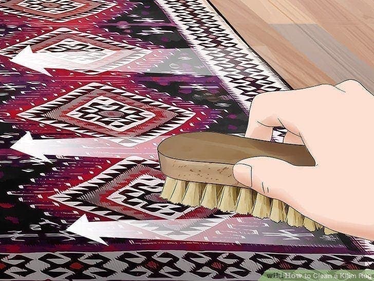 how to clean a kilim rug