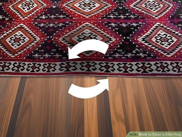 hur man rengör en kelim matta