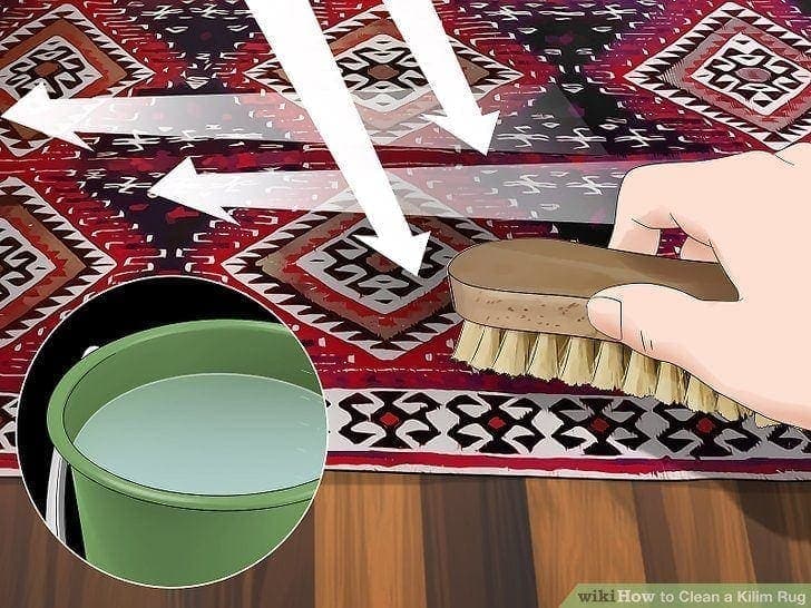 how to clean a kilim rug